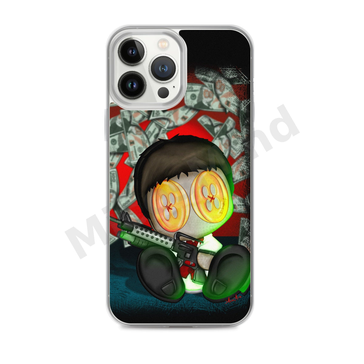 The Bad Guy Clear iPhone Case, Gangster Art Phone Case by MicosMind