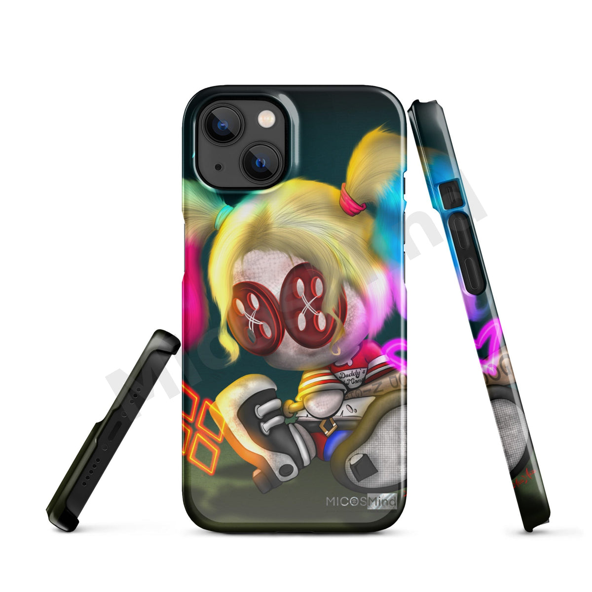 Quinn Snap iPhone Case, Chaos Clown Princess Art Phone Case by MicosMind