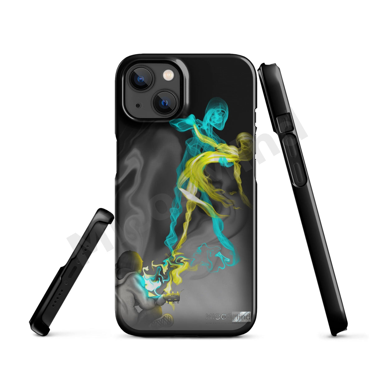 Freedom by Music Snap iPhone Case, Guitar Smoke Art Art Phone Case by MicosMind