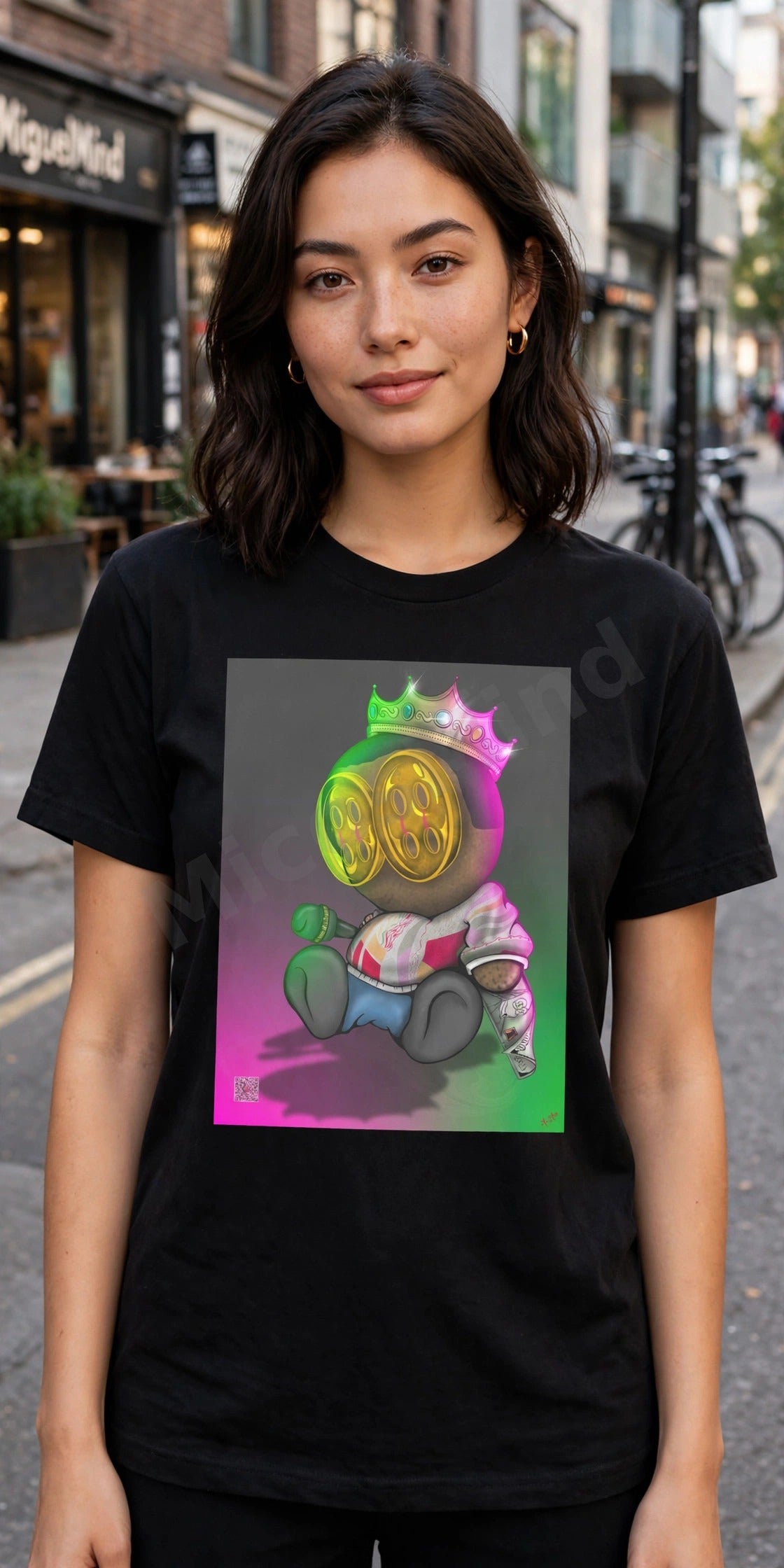 90s Hip Hop 1 Unisex T-Shirt, Crowned Rap King Graphic Tee by MicosMind