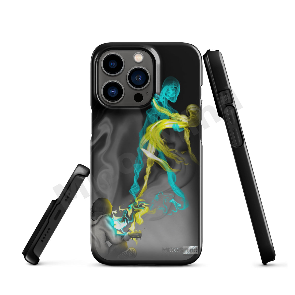 Freedom by Music Snap iPhone Case, Guitar Smoke Art Art Phone Case by MicosMind