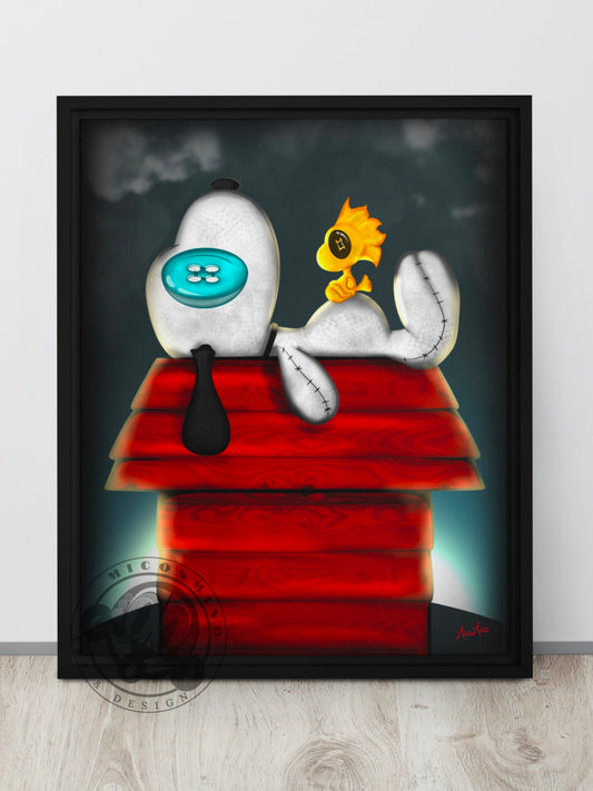 Nap Time Framed canvas