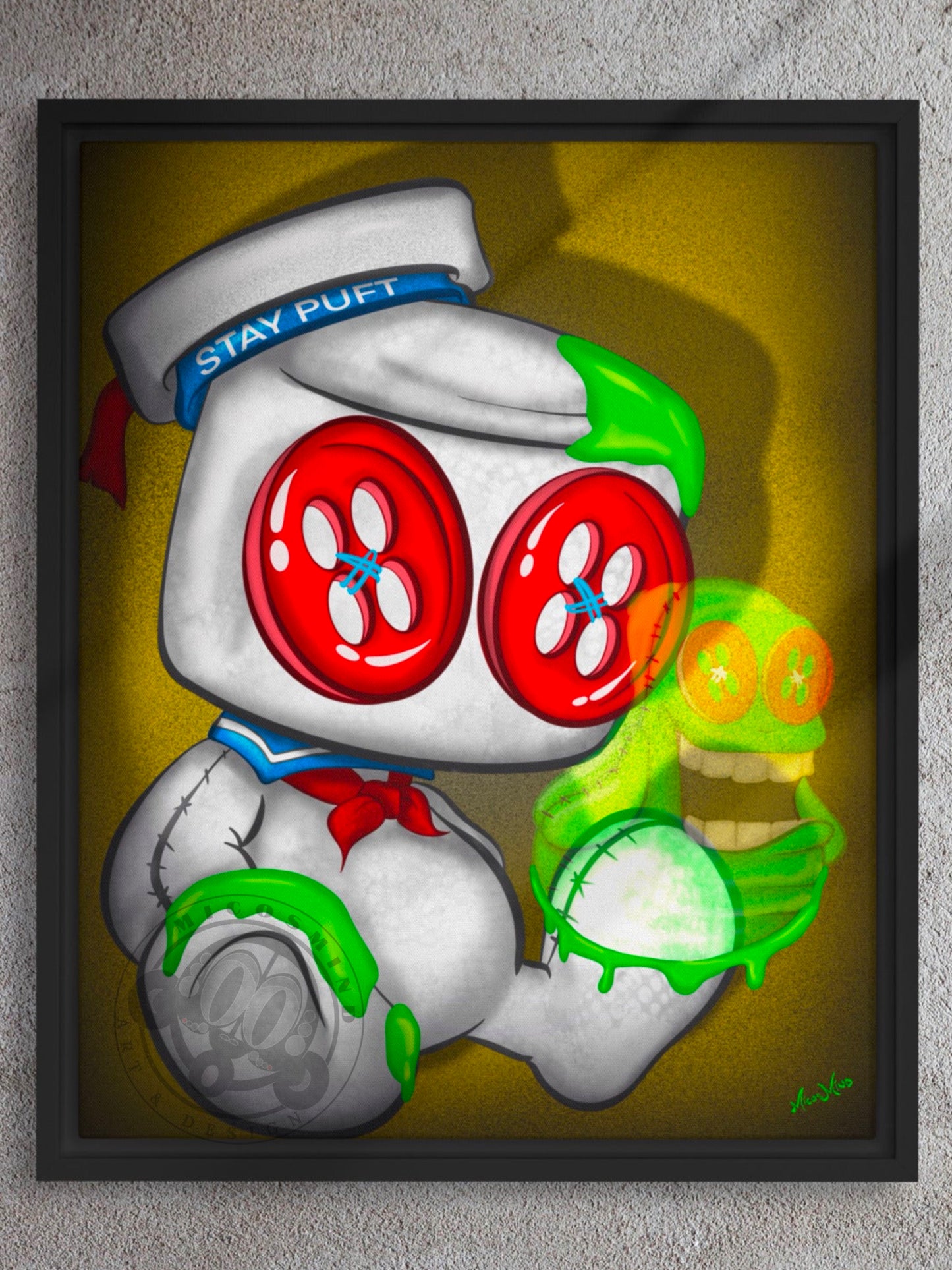 “Busters” Framed canvas 16”x20”