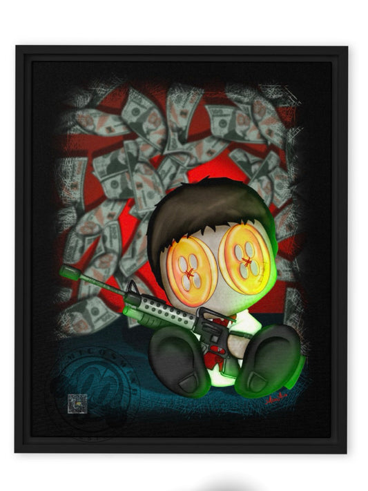 Gangster 16”x20” Framed Canvas