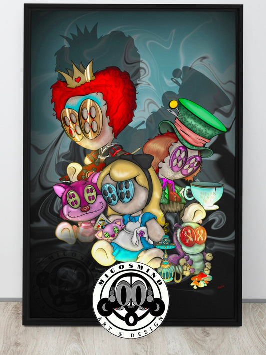 We Are All Mad Here | Framed Canvas