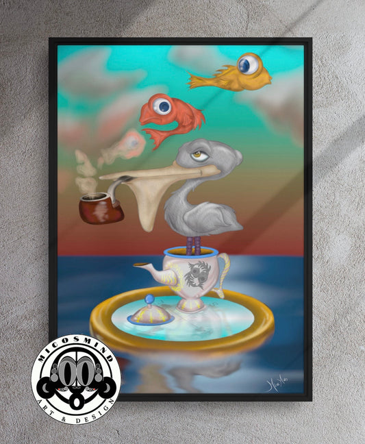 Finding a Lost Friend | Framed Canvas