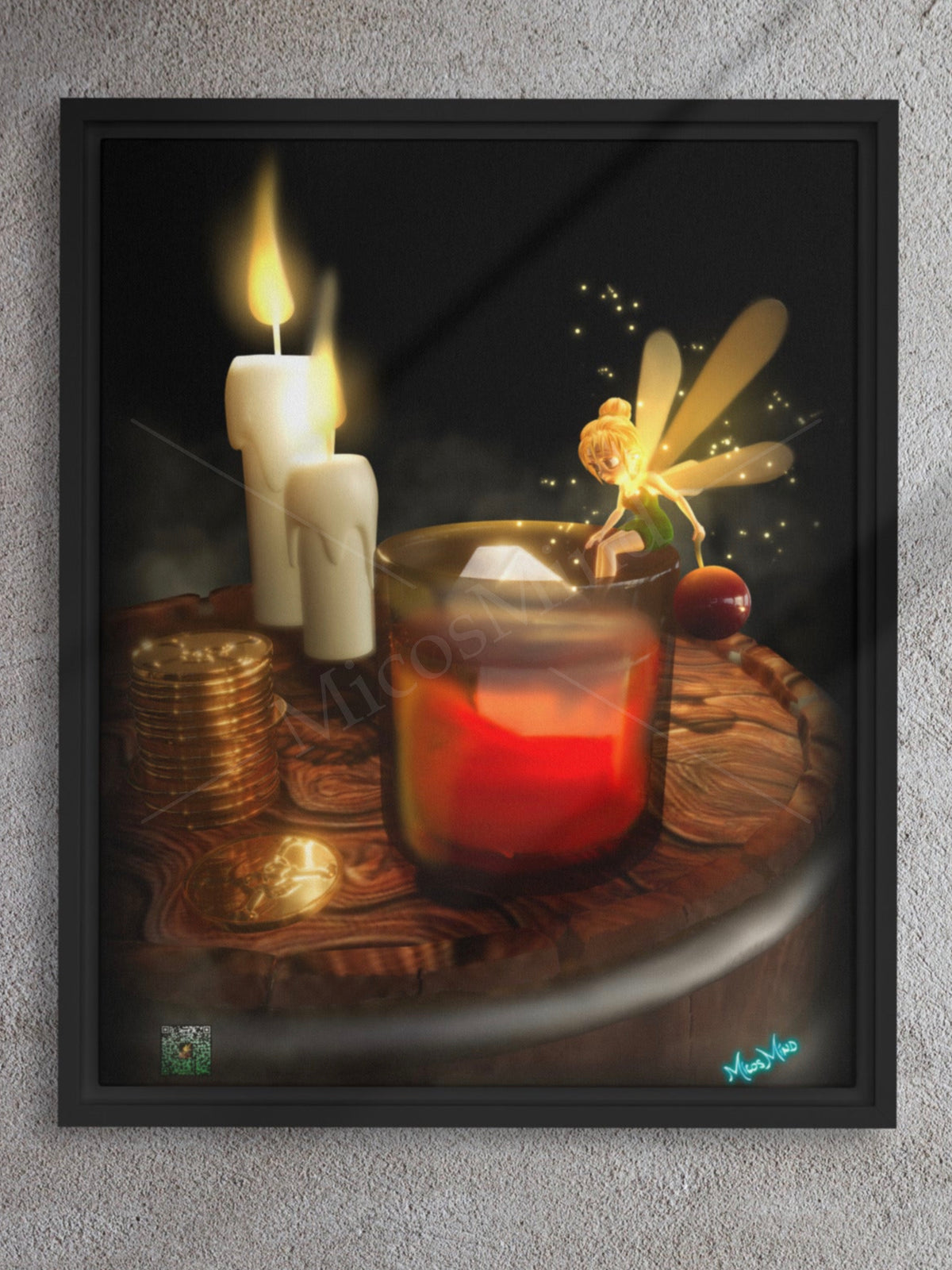 Old Fashion Tink Framed Canvas
