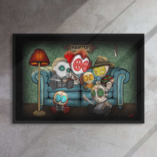 Family Portrait framed canvas 24”x36”