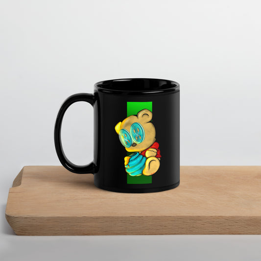 Hey Honey. Black Glossy Mug