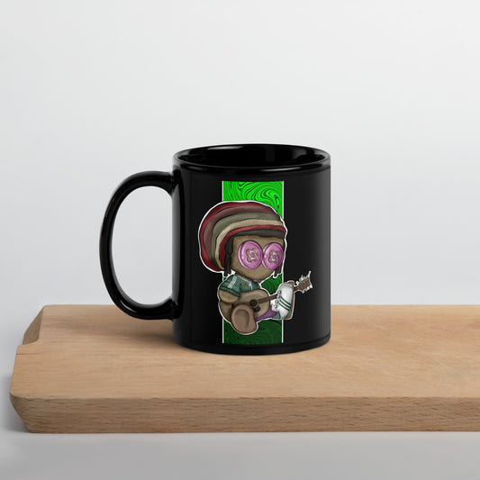 One Love MicosMind Black Glossy Mug