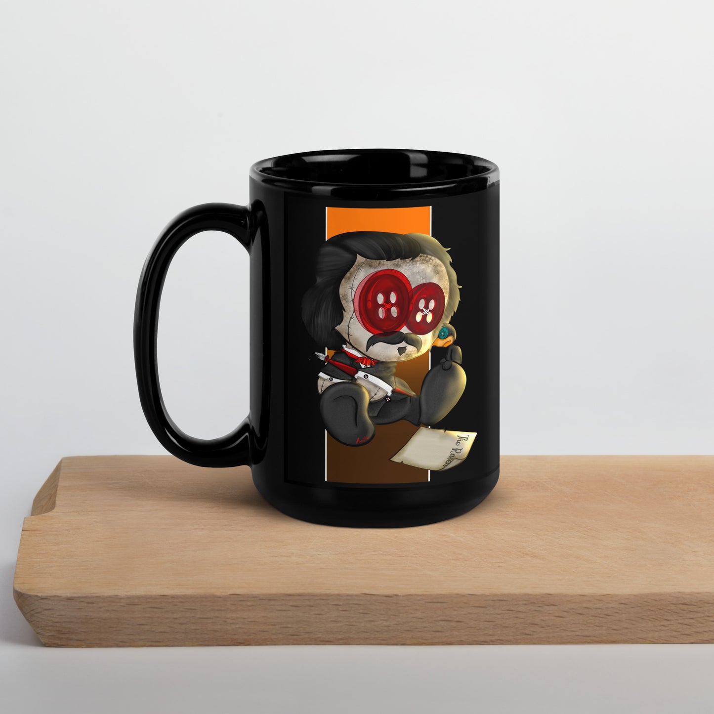 NeverMore Black Glossy Mug