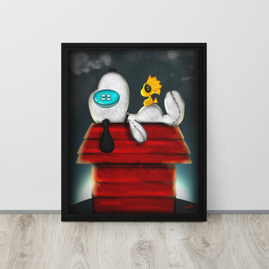 Nap Time Framed canvas