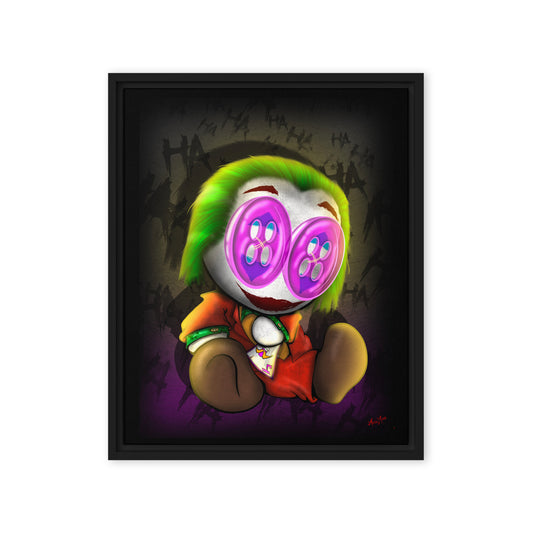 “The Clown” Framed canvas 16”x20”
