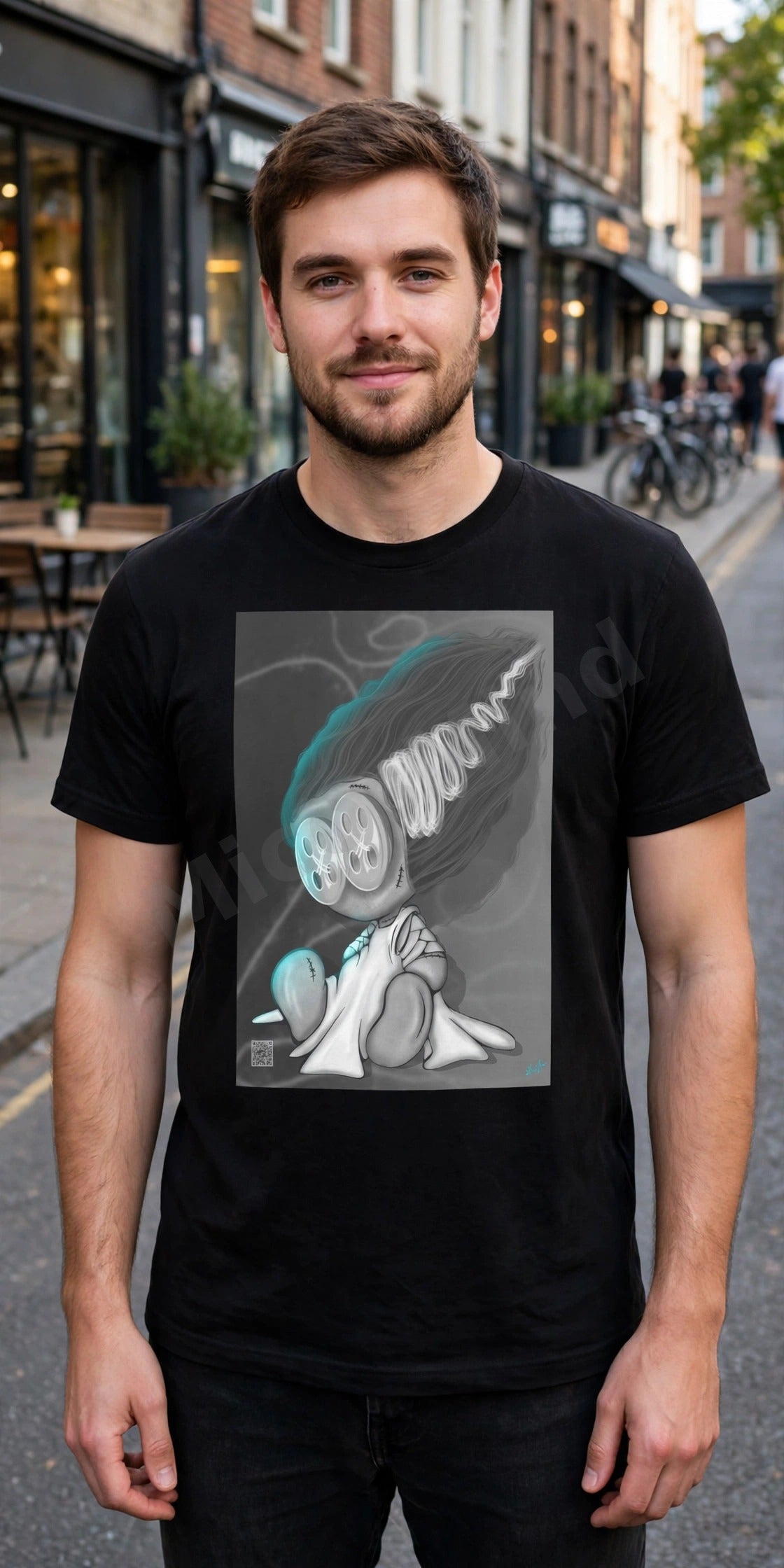 I Was Created to Love Unisex T-Shirt, Gothic Bride Horror Graphic Tee by MicosMind