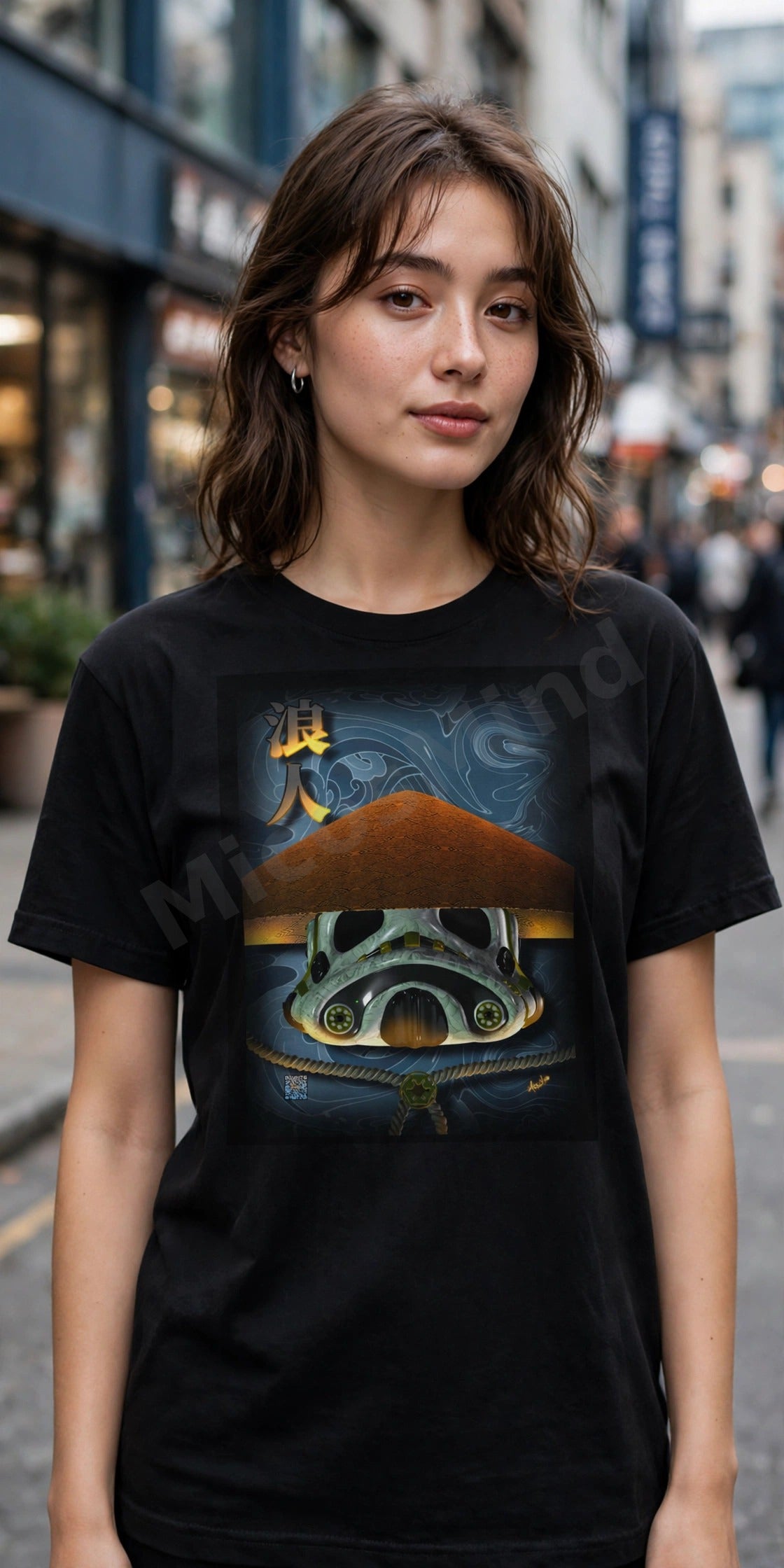 Last Ronin Unisex T-Shirt, Wandering Samurai Doll Graphic Tee by MicosMind