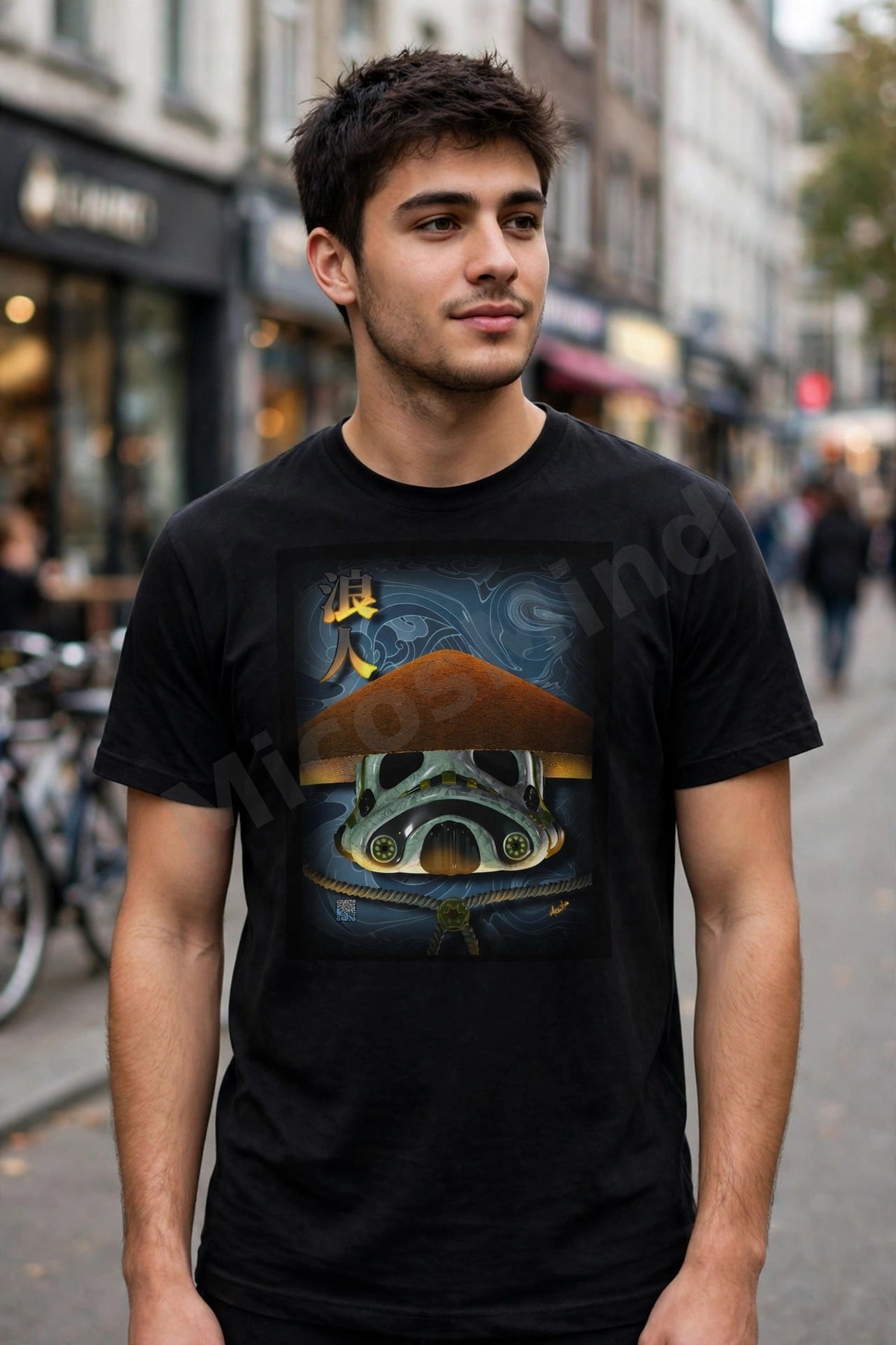 Last Ronin Unisex T-Shirt, Wandering Samurai Doll Graphic Tee by MicosMind