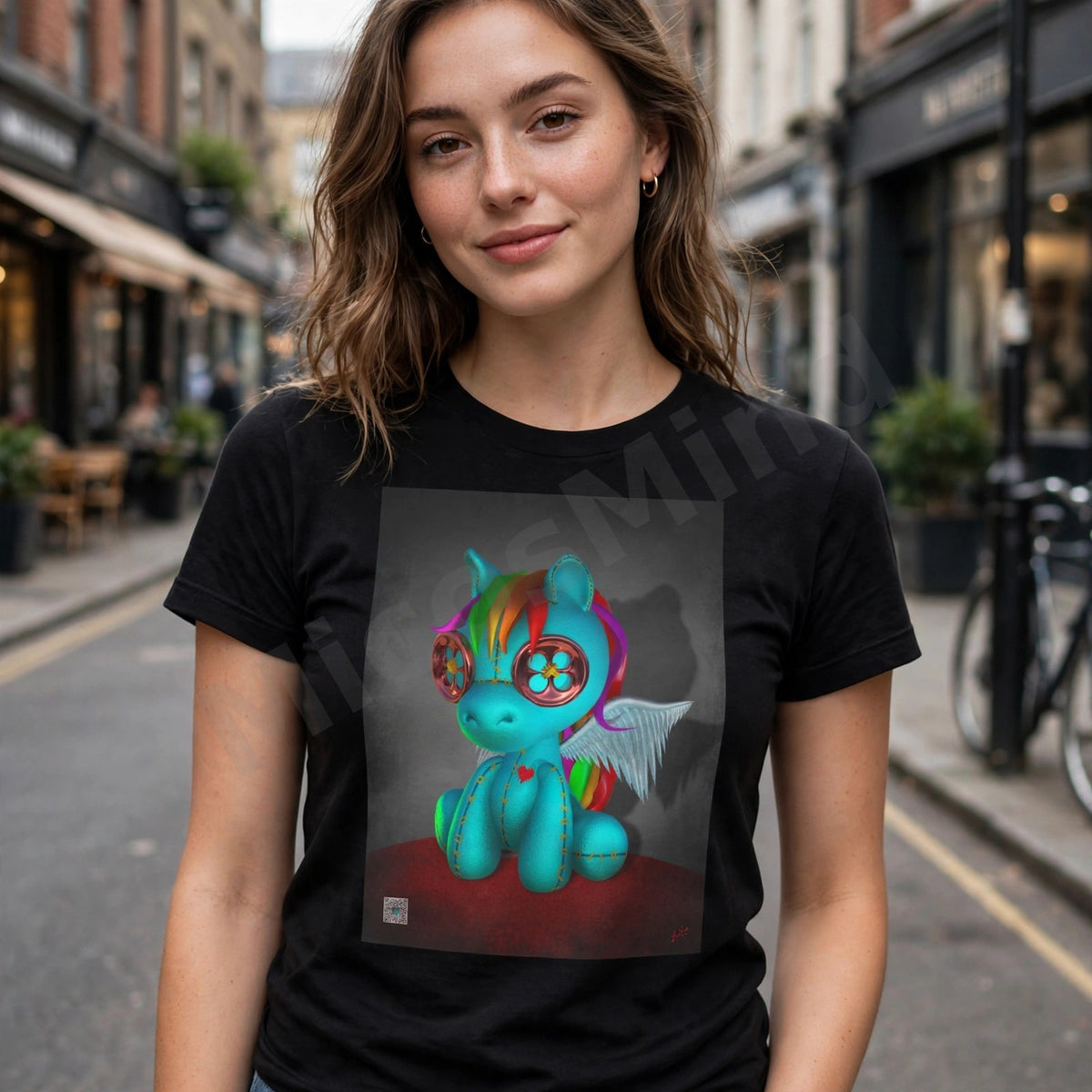Lil Friend Unisex T-Shirt, Winged Pony Graphic Tee by MicosMind