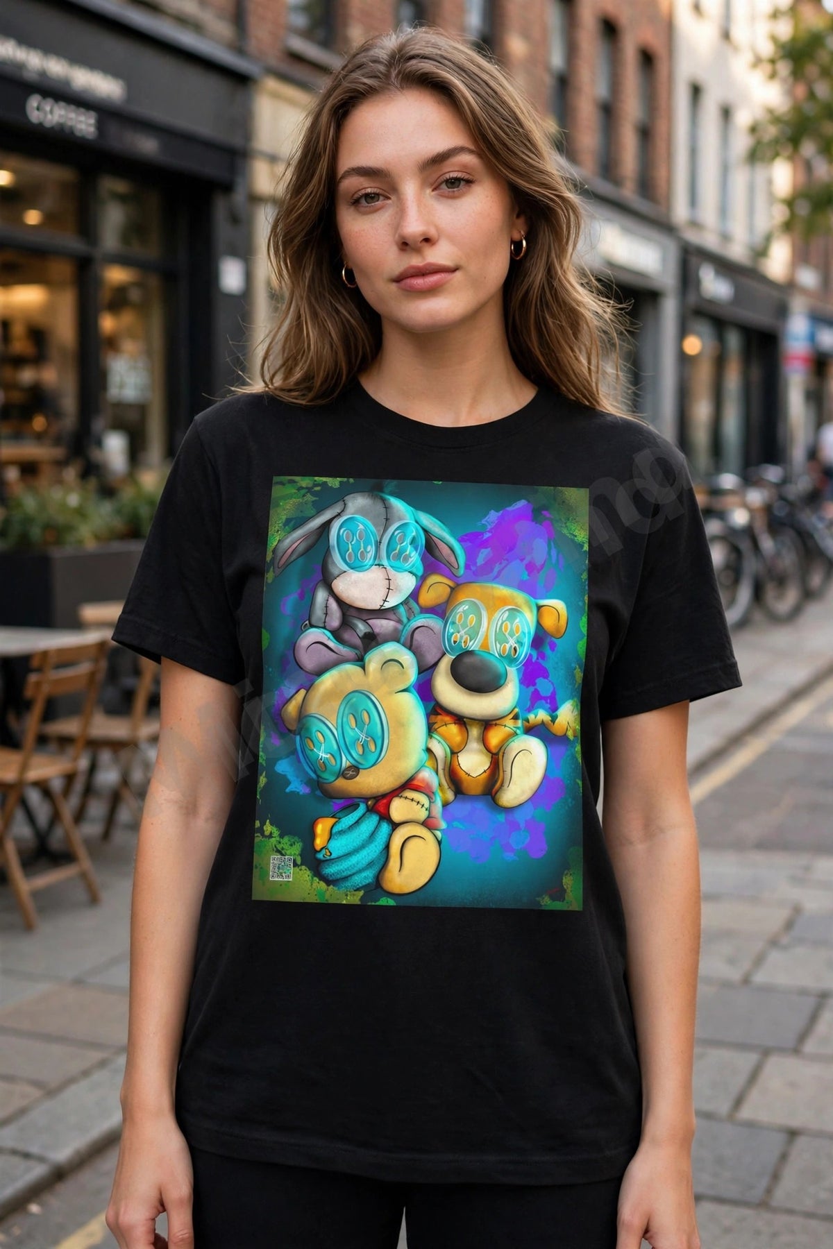 Three Friends Unisex T-Shirt, Storybook Friends Graphic Tee by MicosMind