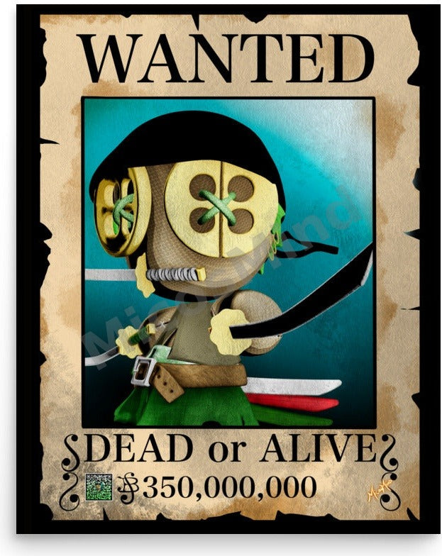 Wanted: The Swordsman 16x20 poster artwork