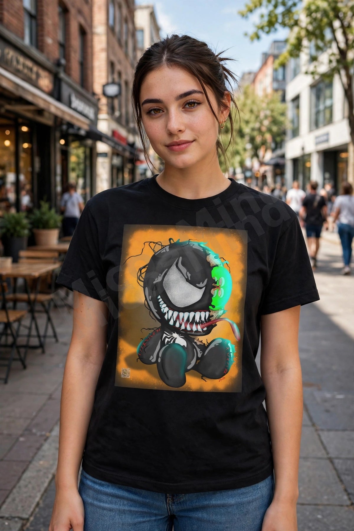Taken Over Unisex Heavyweight T-Shirt, Superhero Power Graphic Tee by MicosMind