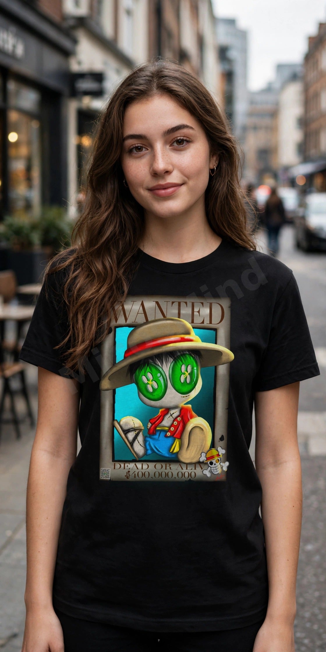 Wanted: The Captain Unisex T-Shirt, One Piece Style Anime Wanted Graphic Tee by MicosMind