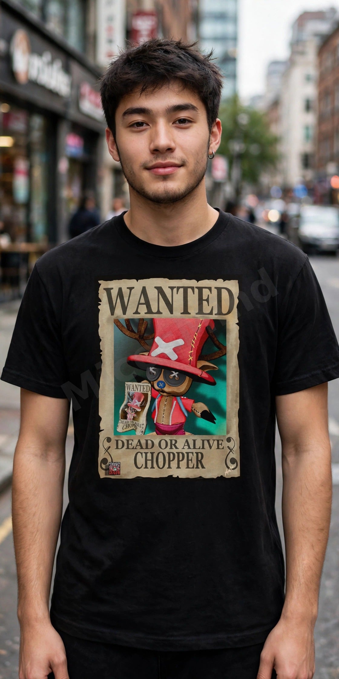 Wanted: Medic Unisex T-Shirt, One Piece Style Anime Wanted Graphic Tee by MicosMind