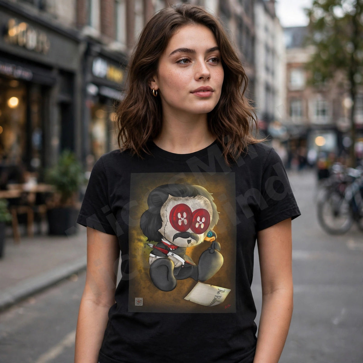 The Poet Unisex T-Shirt, Dark Literary Graphic Tee by MicosMind