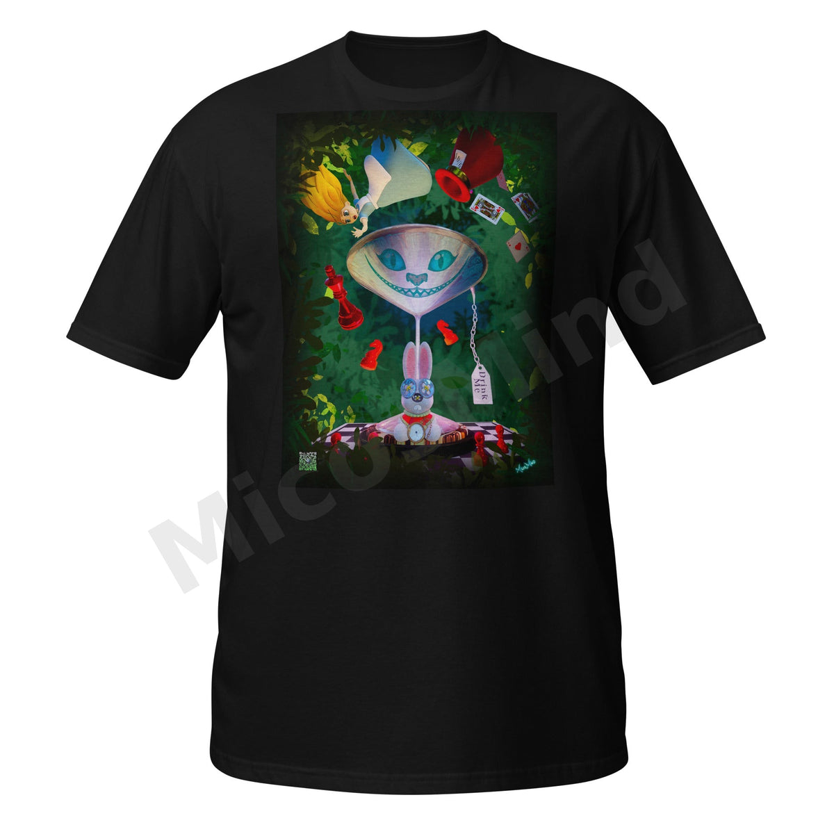 Down the Rabbit Hole Unisex T-Shirt, Alice Fantasy Graphic Tee by MicosMind