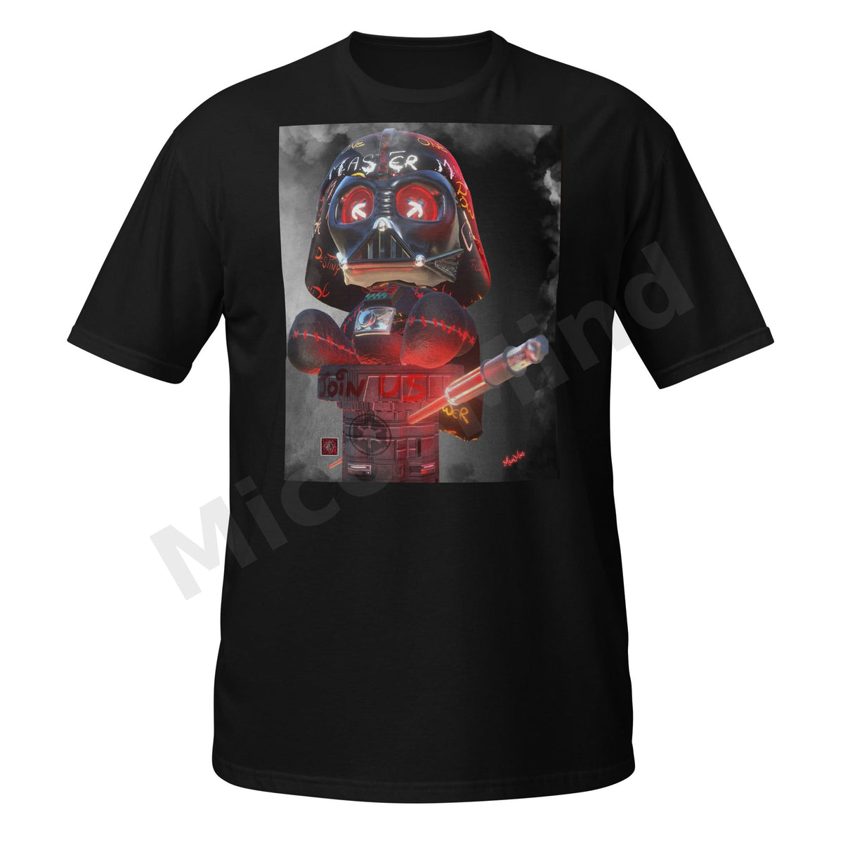 Join Us Unisex T-Shirt, Dark Helmet Warrior Graphic Tee by MicosMind