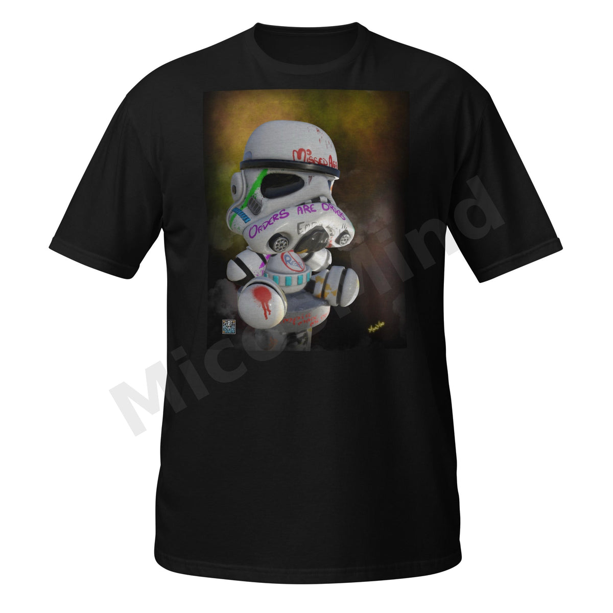 Choose the Chaos Unisex T-Shirt, Armored Trooper Graffiti Street Art Graphic Tee by MicosMind